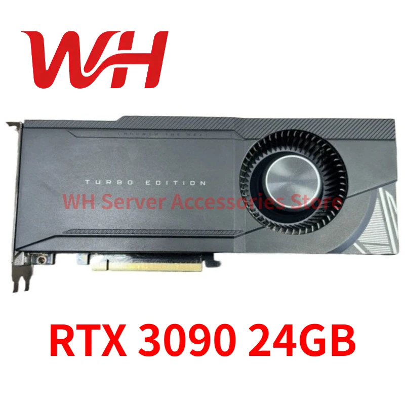 Tarjeta gráfica GIGABYTE GeForce RTX 3090 24GB Turbo GPU GDDR6X PCIE para servidor, desmontada, para computación de IA