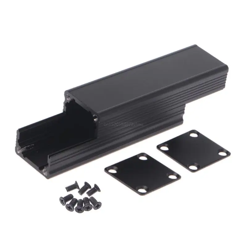 New DIY Extruded Electronic Project Aluminum Enclosure for Case Black 80x25x25mm Q81C