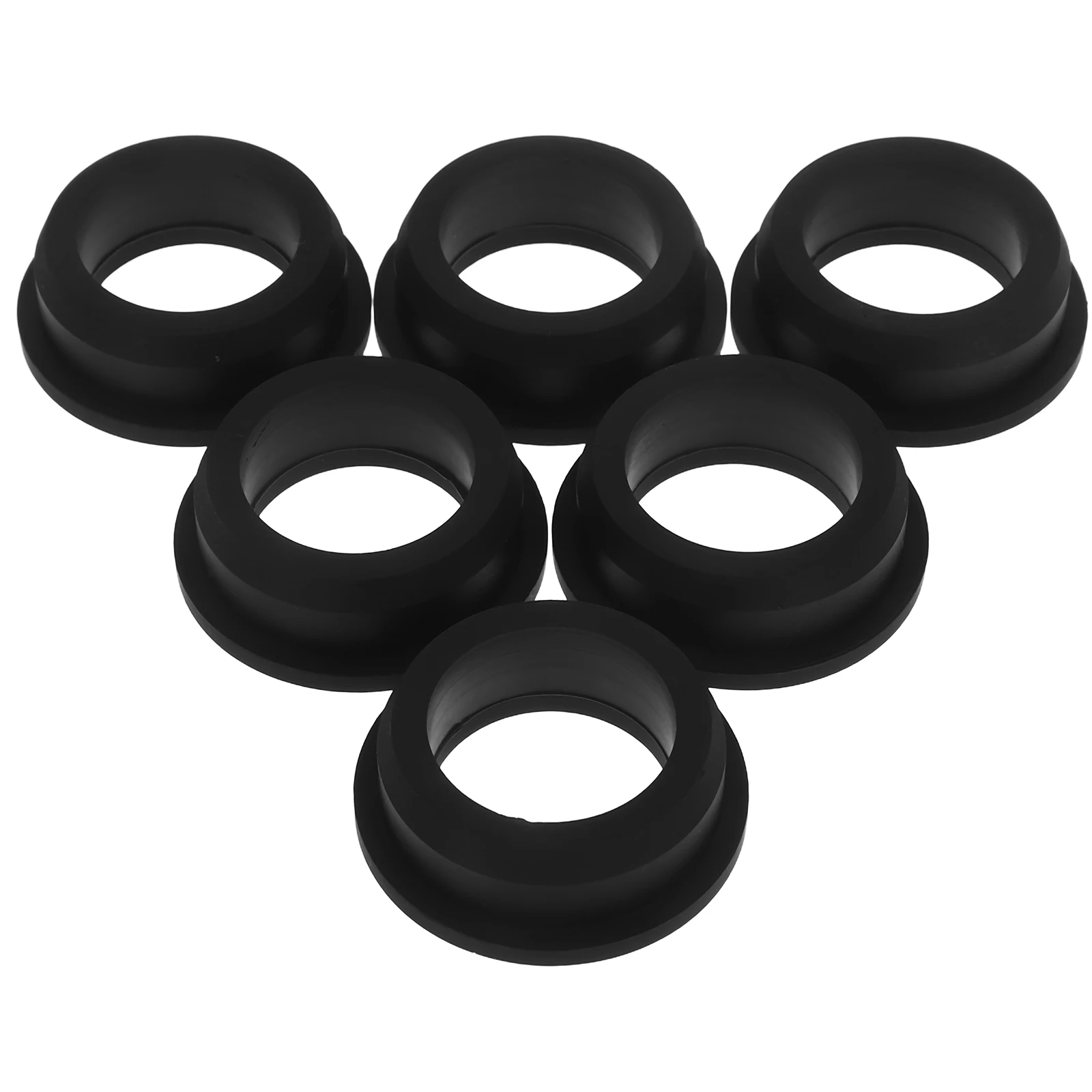 

6 Pcs White Silicone Grommets High Temperature Cable Protectors Wire Management Solutions Vinyl Tubing Electric Hole Covers