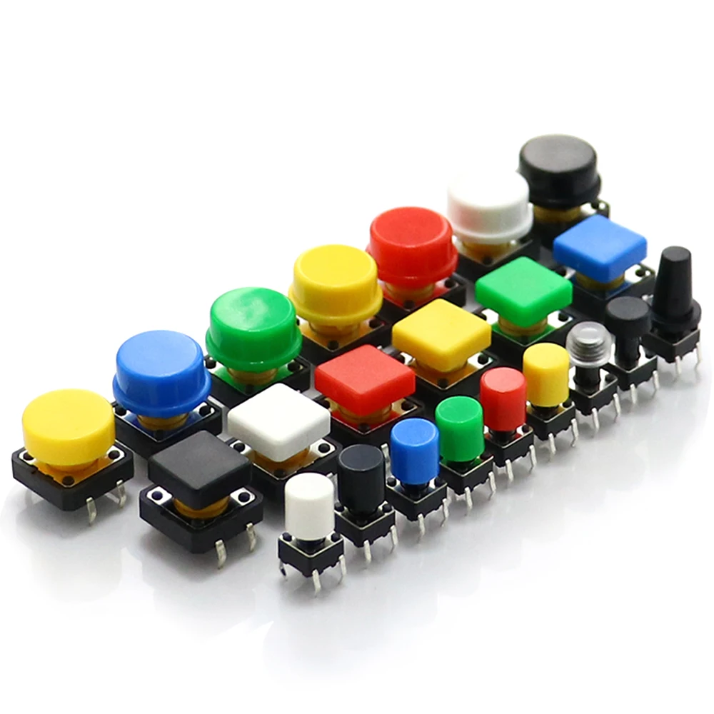 ChengHaoRan 15pcs/lot 6*6MM tact switch button cap micro switch button package jog button button component package