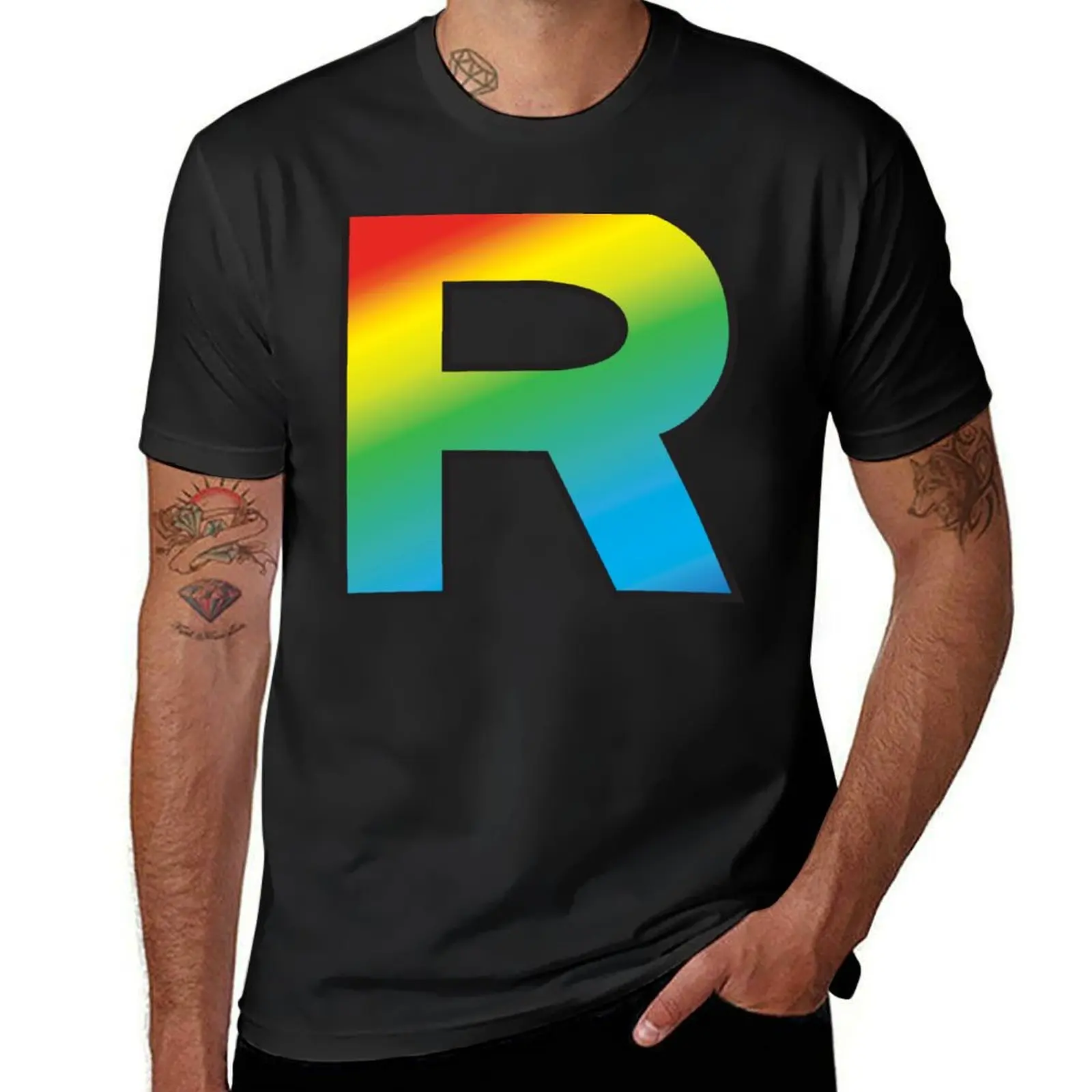 

Team Rainbow Rocket T-Shirt Funny t-shirt Anime t-shirt vintage graphic tee t shirts men