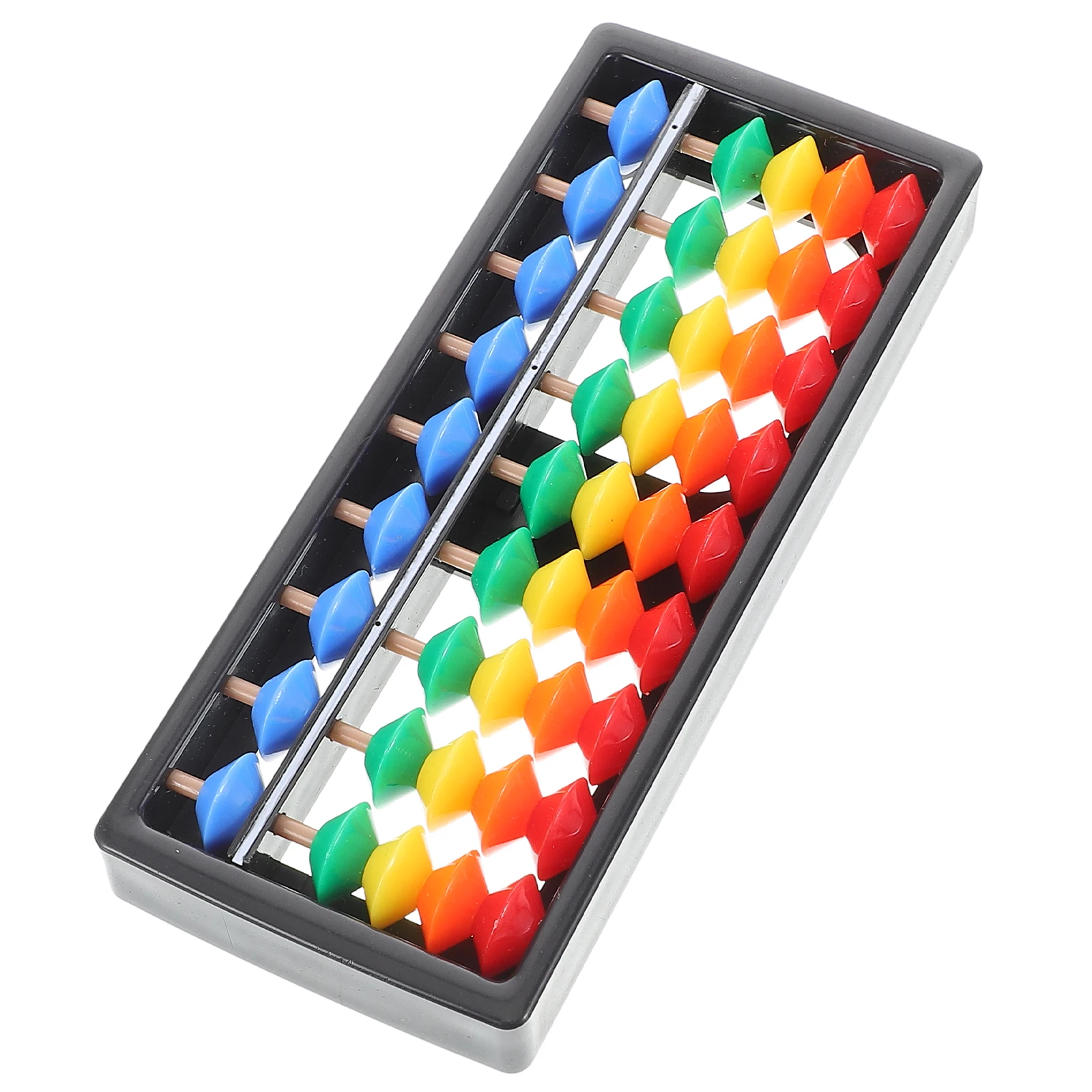 カラフルなそろばん 9 行プラスチックビーズ数学ツール子供算術計算おもちゃ教育学習援助学生精神