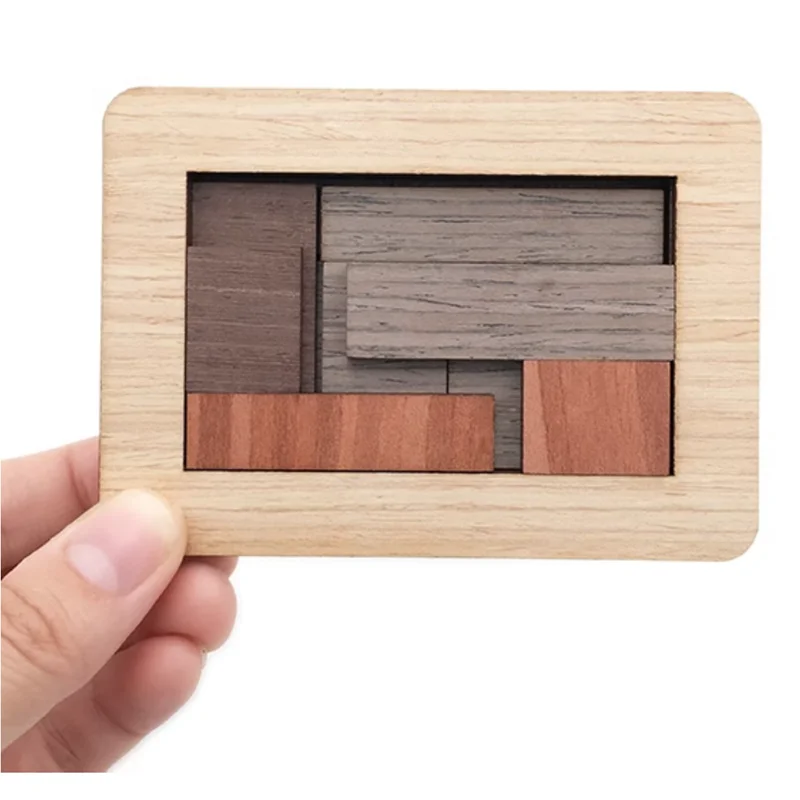 Nova lógica desafiadora de madeira cérebro teasers pacote post quebra-cabeça mente inteligência jogo educativo