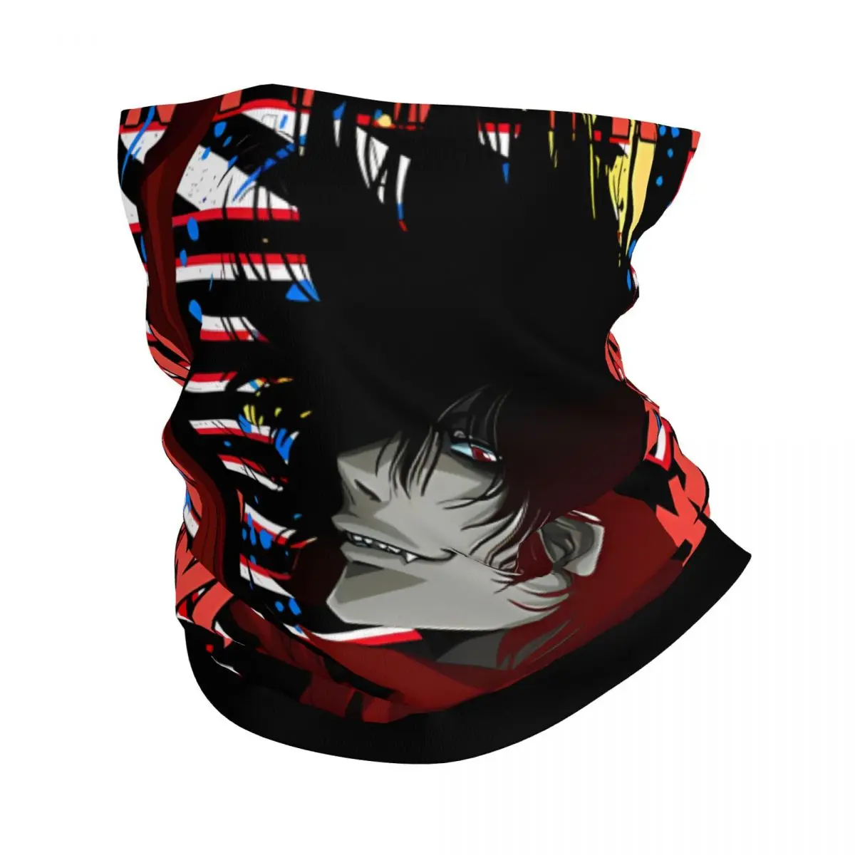 Alucard Akado Hellsing Hellsing Ultimate Urban Anime Manga Hellsing Bandana Neck Gaiter Printed Motorcycle Club Face Scarf