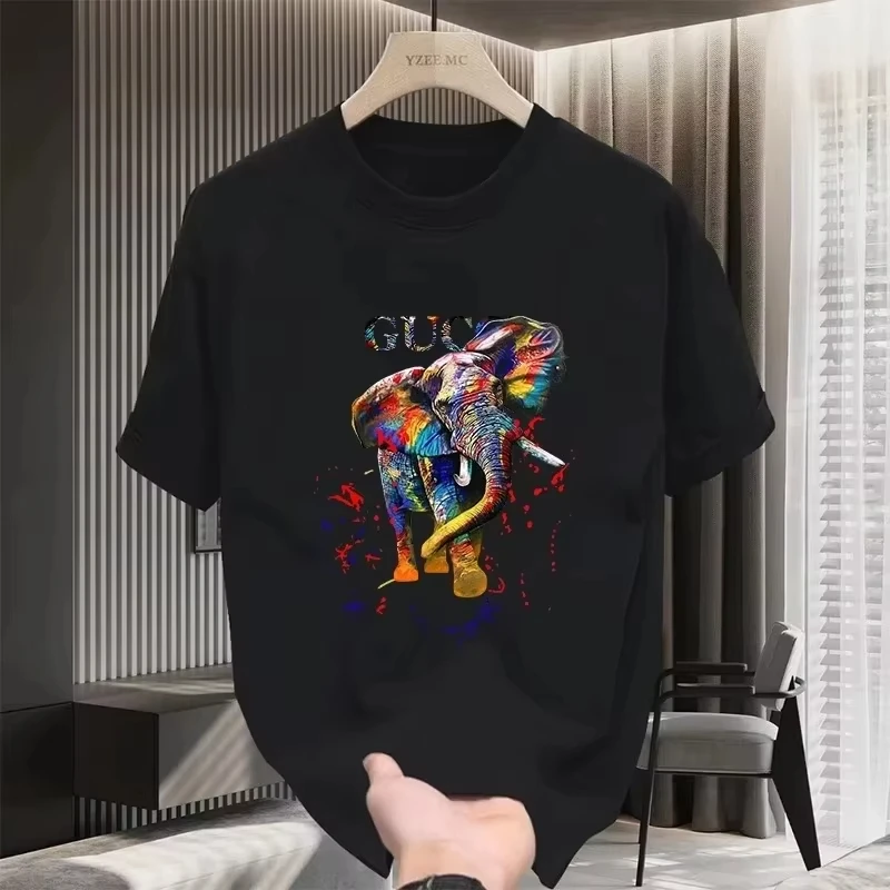 

American Puppie Handsome Cotton Printed Short-sleeved T-shirt Young Men and Women Summer Brand Street Loose Half-sleeved T-shirt