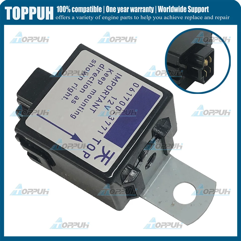 12V 061700-3771 NEW RELAY TIMER PART FOR KUBOTA # T0070-31410 DENSO 061700-3771 1J321-60242