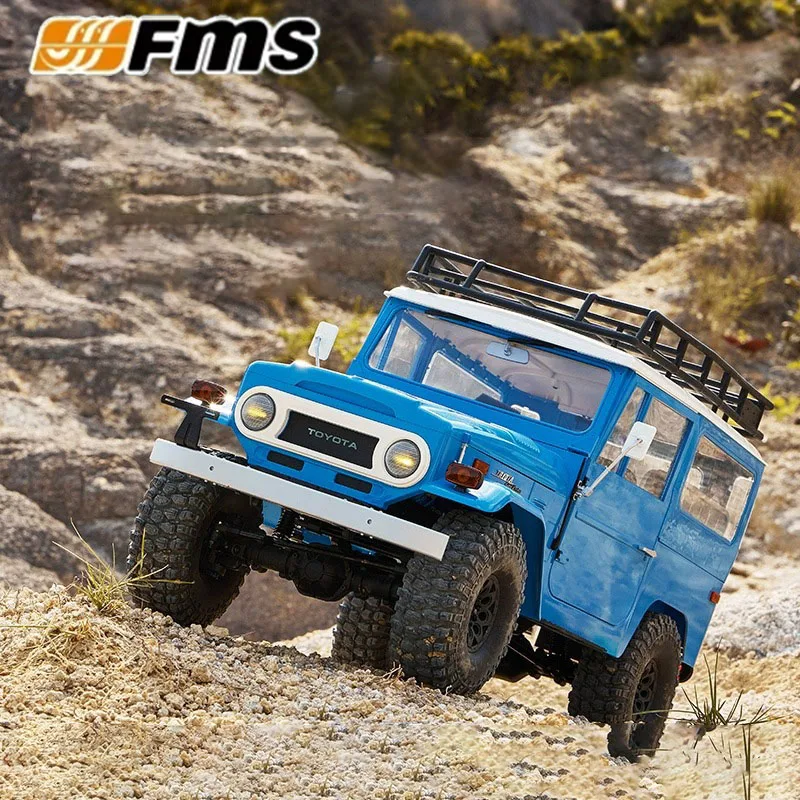 Fms Fj40 Off-Road Climbing Vehicle Four-Wheel Drive Rc Remote Control Electric Vehicle Hard Car Model Toy Ornament Cool Gift