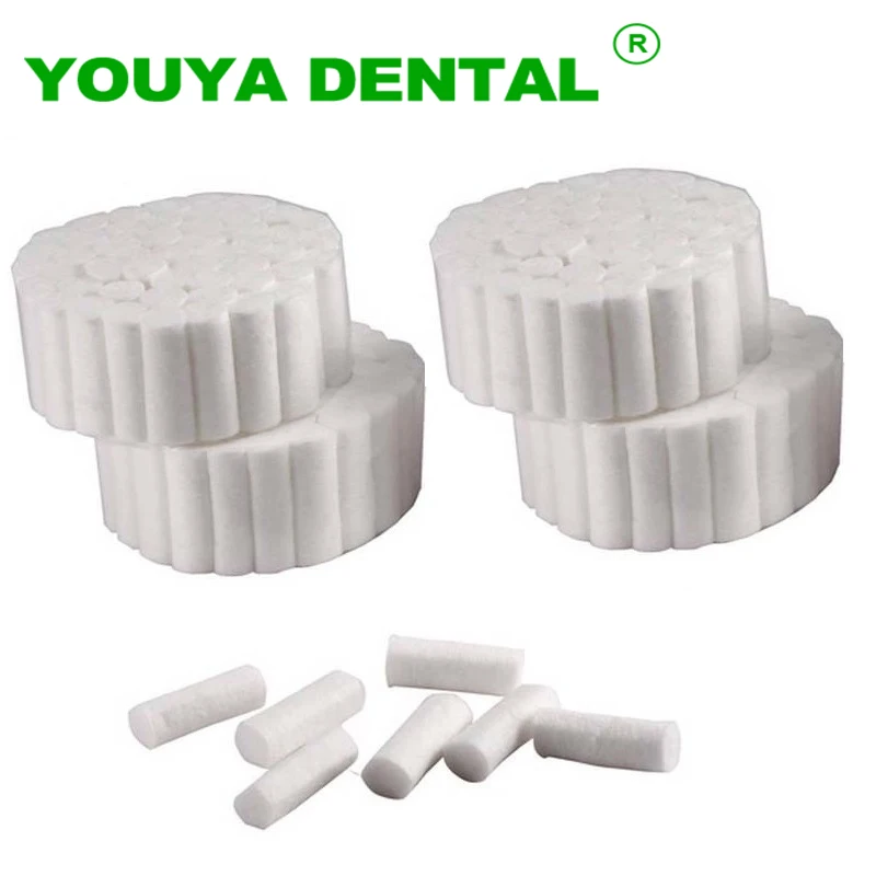 200pcs Dental Cotton Roll Disposable Medical Surgical Cotton Rolls High Absorbent Dentist Materials Dentistry Consumables