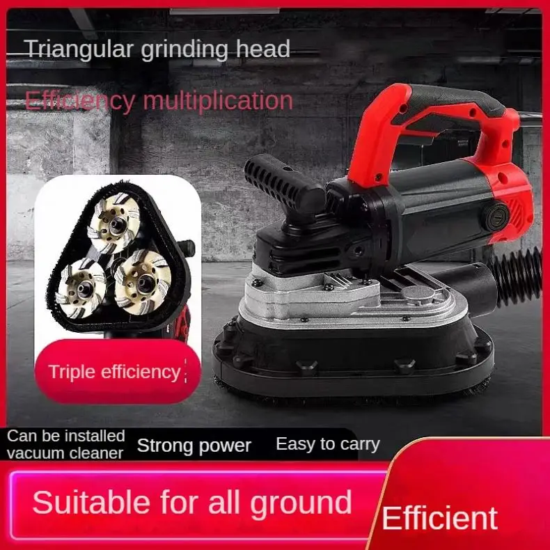 2024 Small Portable Concrete Grinder Industrial Floor Wall Polisher Hand Held Edge Grinding Polishing Machine