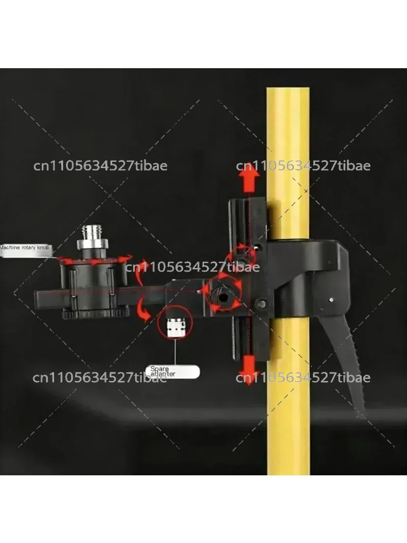 Adjustable Aluminum Alloy Telescopic Rod Leveling Machine Lifting Extension Bracket for 1/4 Inch 5/8 Inch Line Level
