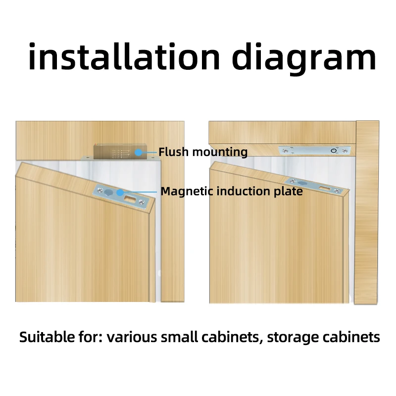 SM120 small electronic latch lockwith door magnetic signal feedbacklock tongue anti prying/anti magnetic disconnection unlocking