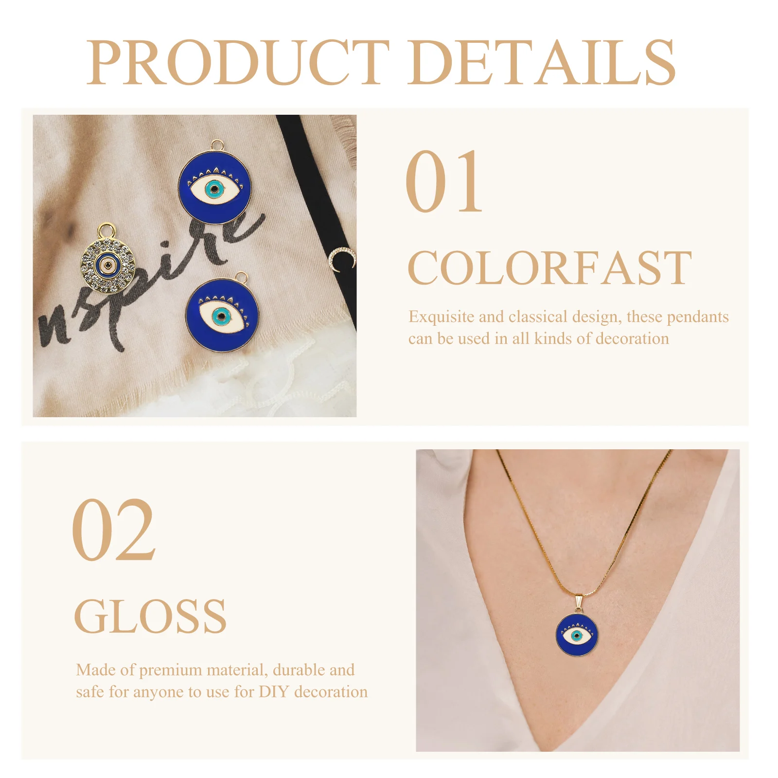 

40 шт., подвеска из сплава, ожерелье, подвески в форме сглаза для самостоятельного изготовления ювелирных изделий, милый брелок, серьги, декоративные аксессуары