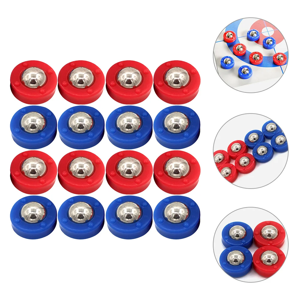 

16 Pcs Ball Children's Shuffleboard Fuse Bead Glitter Plastic Games Slider Beads