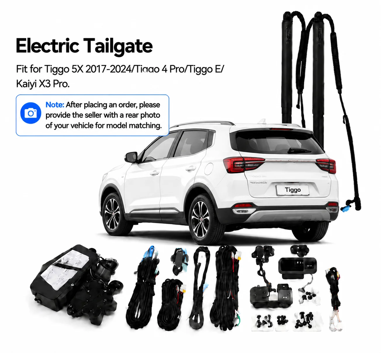Power Electric Tailgate Kit Retrofit Lift Kit For Chery Tiggo 5X(Tiggo 4 Pro RU) 2017‑2024 / Tiggo 5X EV / Kaiyi X3 Pro Auto