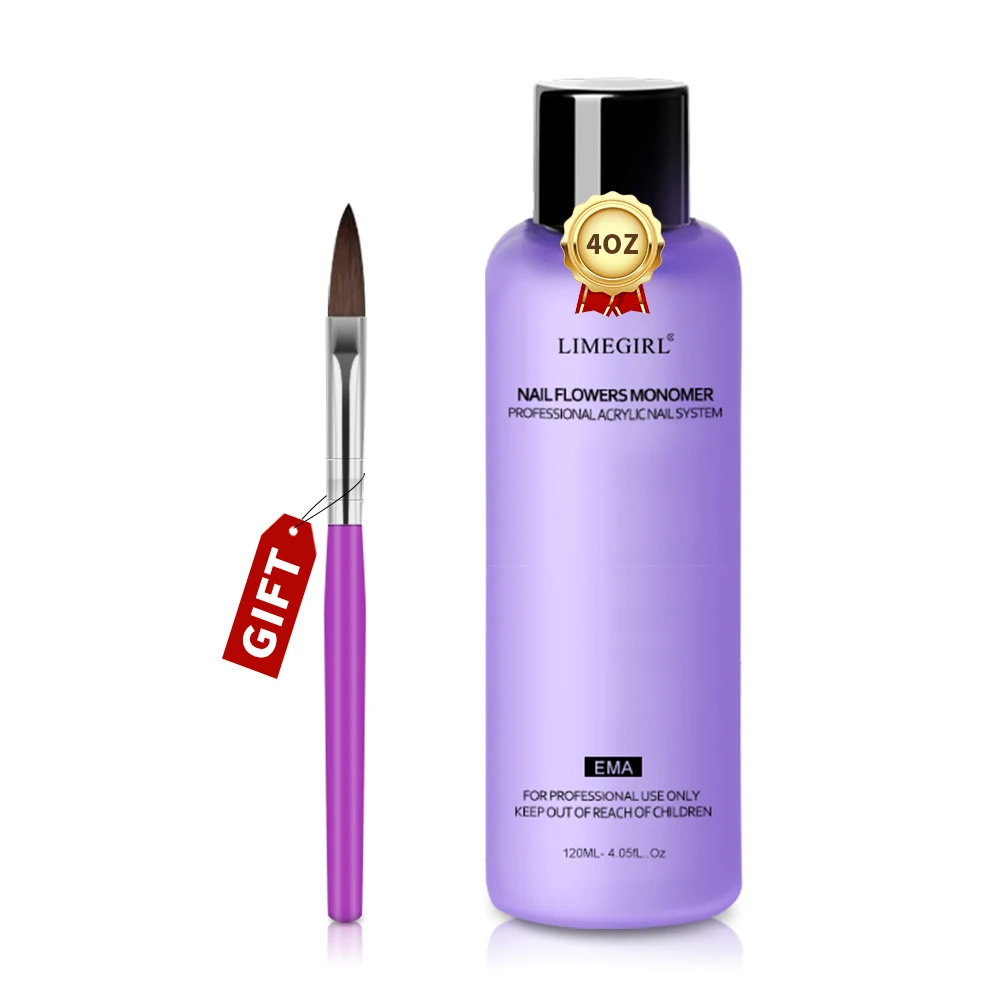 Limegirl Grote Capaciteit Nail Acryl Vloeibare Monomeer Kristal 40/70/120/240 ml voor Nagels Art DIY Acryl Poeder Vloeibare Manicure