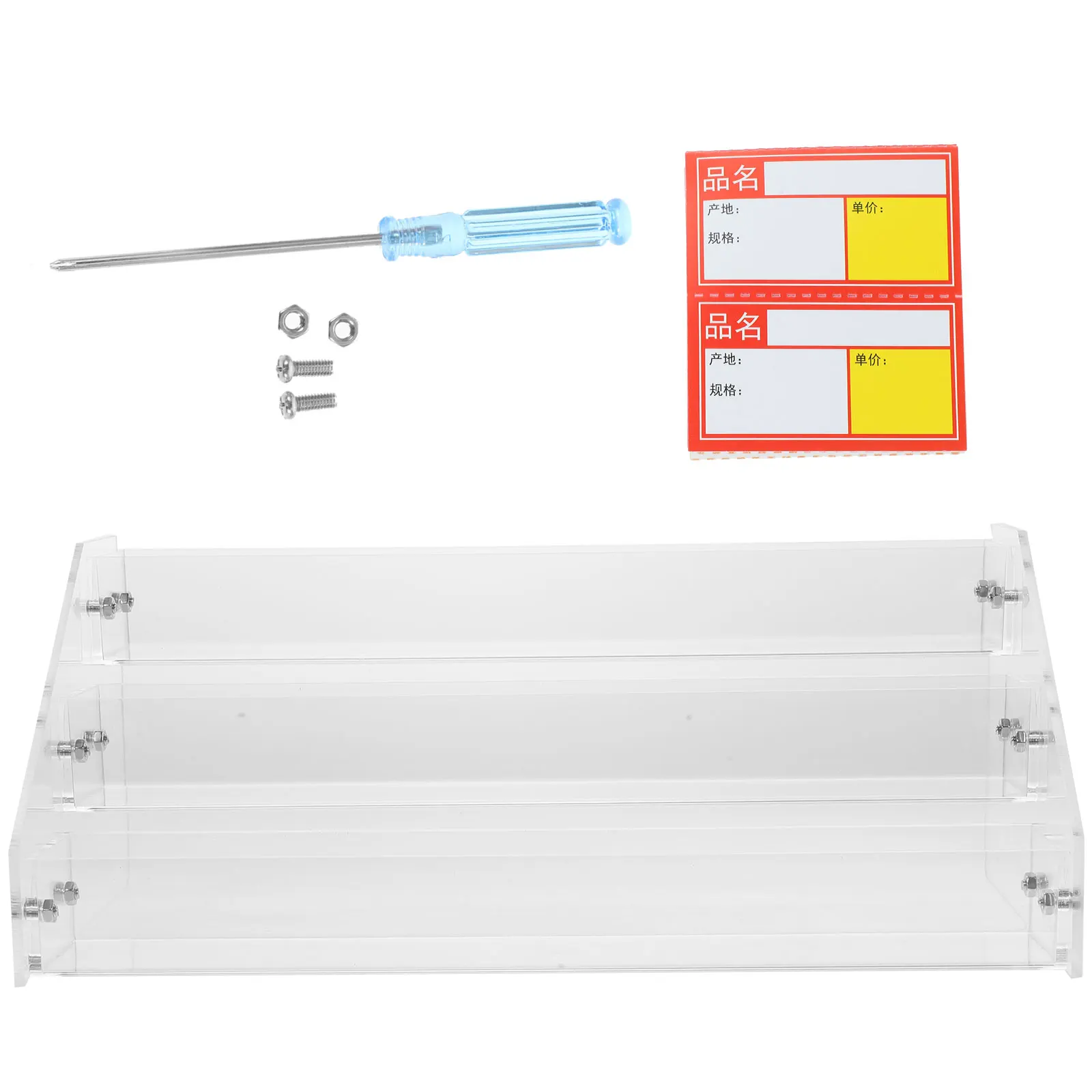 

1 Set Acrylic Cigarette Display Rack Showing Holder For Shop Store 3 Tier Transparent Storage Shelf, Multi Layer Countertop
