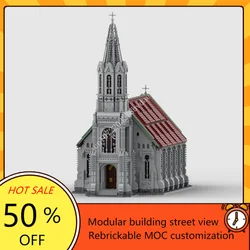 11369PCS Old Church Modular MOC Creative street view Model Building Blocks Architecture DIY Education Assembly Model Toys Gifts