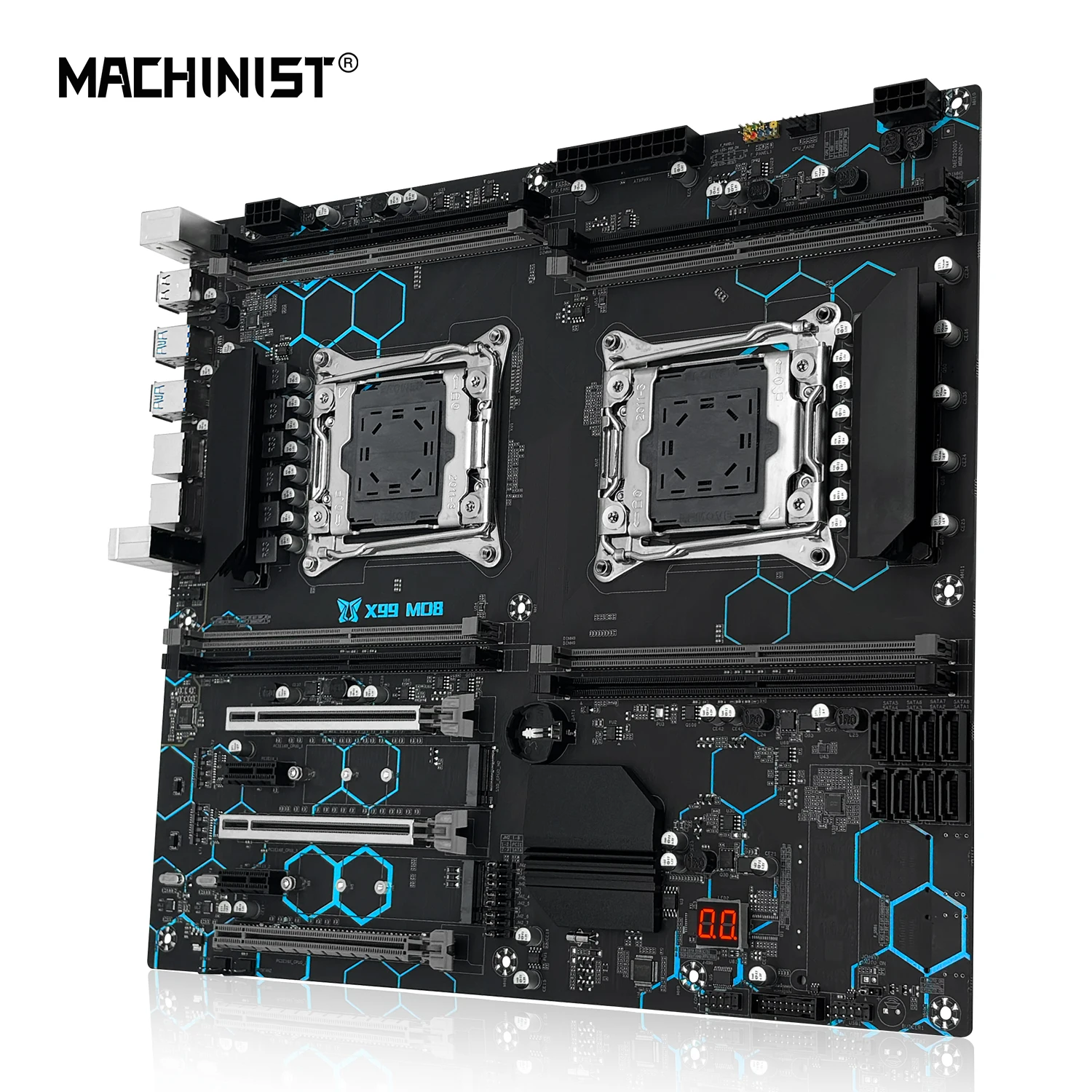 Imagem -05 - Kit Placa-mãe Lga 20113 Xeon e5 2690 v4 Conjunto de Processadores Dual Cpu Ecc Ddr4 8x8gb Memória Ram 2133mhz E-atx Md8 Machinist-x99