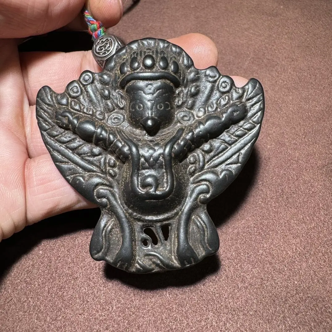 Black tibetan dapeng bird Statue Sculpture Figurine Home Decoration