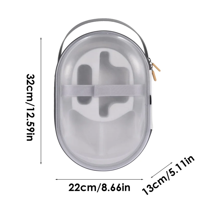 1 Piece For Vision Pro VR Headset Storage Bag Transparent Hard Carrying Case For Vision Pro VR Glasses Accessories