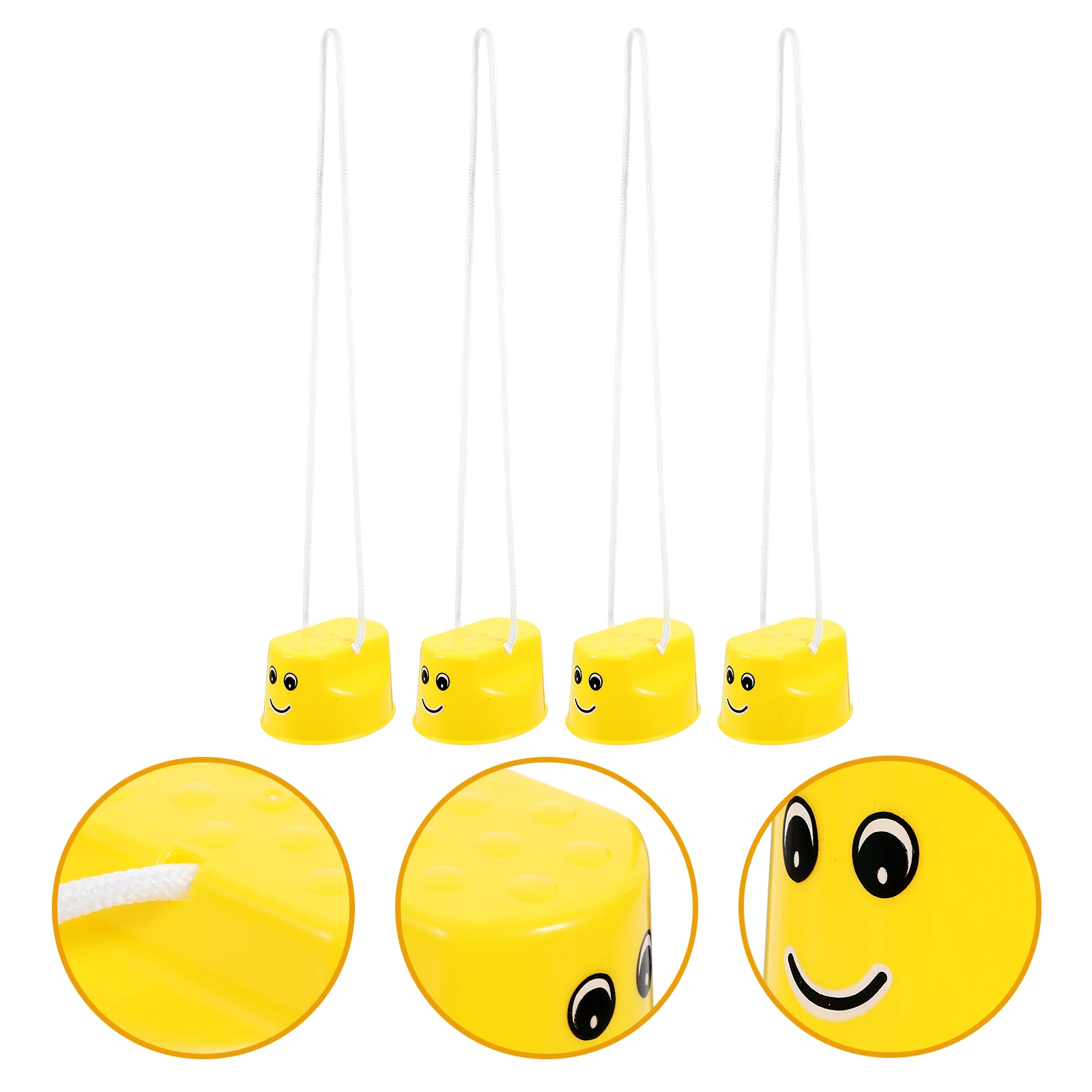 

4 Pcs Stilt Training Equipment Interactive Stepper Toy Stilts for Playground Toys Kids Walking Plastic Childrens Flat