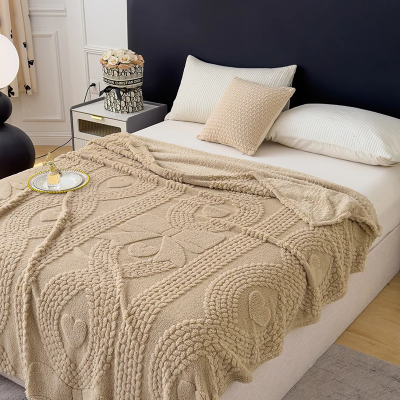 

Love Heart Bed Blanket Lightweight Throw Blanket Super Soft Premium Flannel Fleece Blanket All Season Use