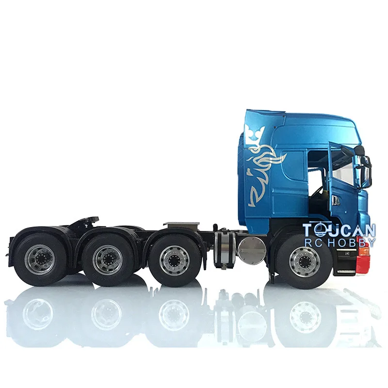 LESU 1/14 8*8 RC Tractor Truck Car Model Painted Metal Chassis W/ Cabin Set Servo 540 Motor 2Speed Gearbox Remoted Vehicle