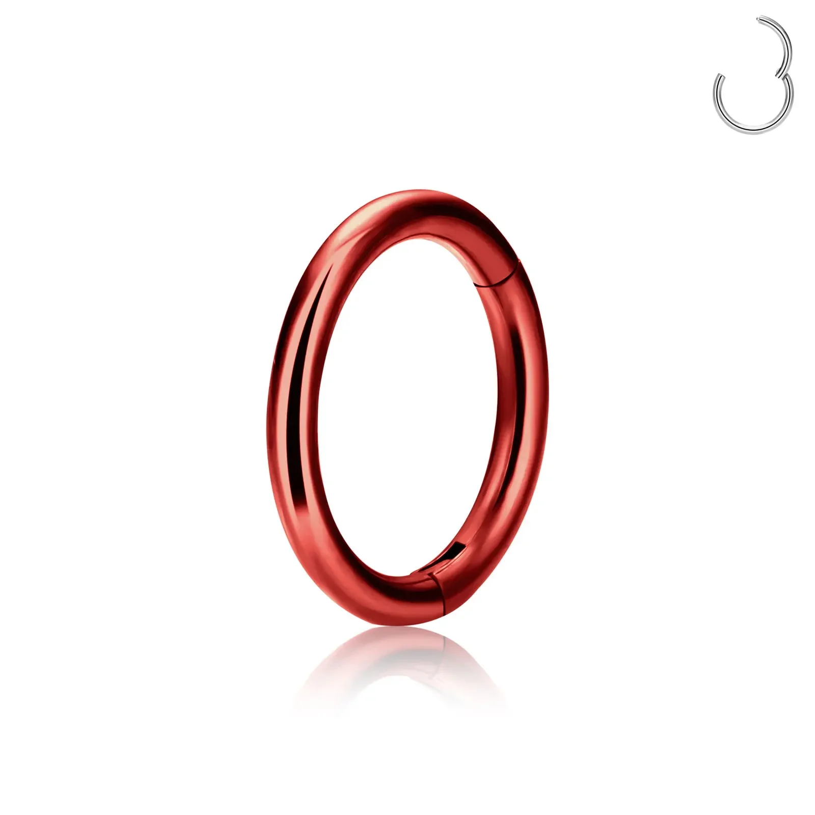1/5 Stuks Neus Ringen G23 Titanium Lip Ring Voor Vrouwen En Mannen Piercing Sieraden Hoepel Oorbellen Gemengde Kleur Lichaam Clips Scharnierend - afbeelding 1