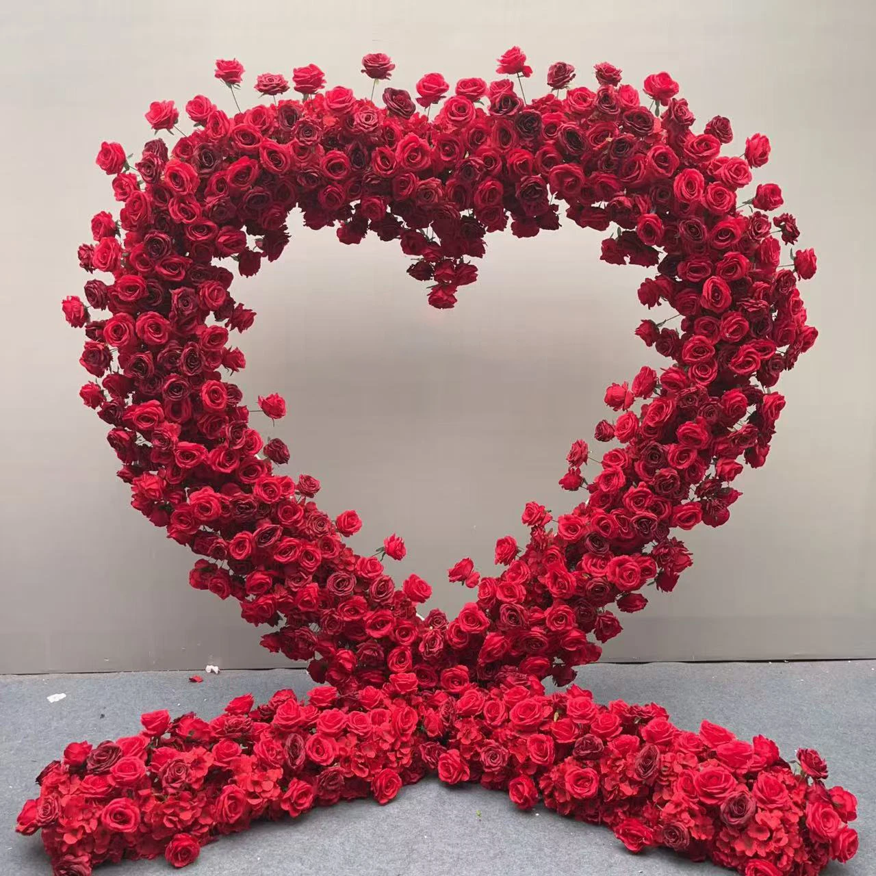 

Wedding Arch Background Arch Stage Props Decor Flower Stand Heart Shaped Flower Arch Proposal Wedding Scene