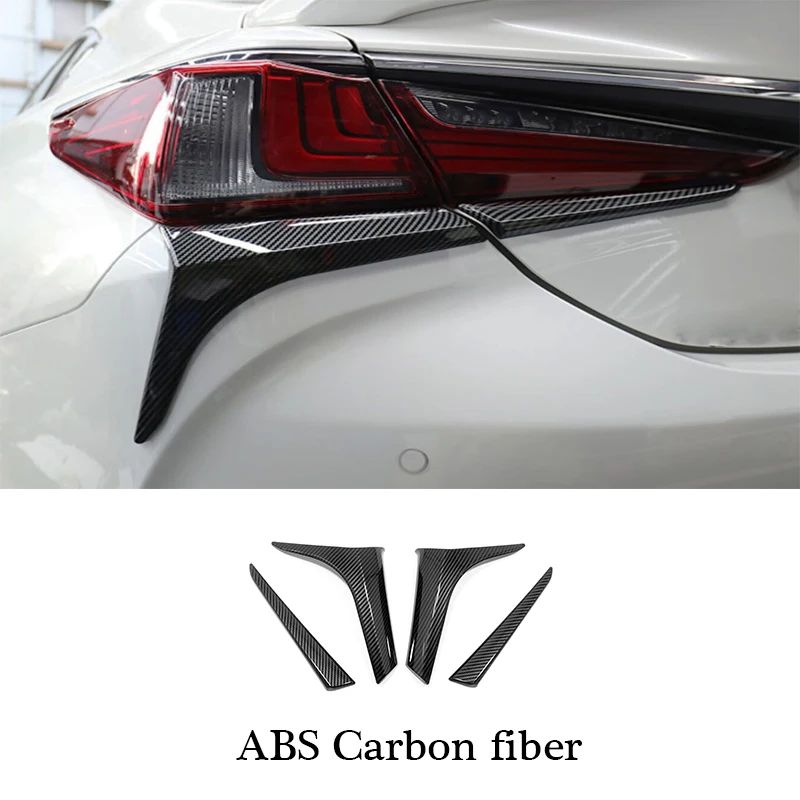 

For Lexus ES ES200 ES250 ES300h ES350 2018 2019 2020 2021 ​2022 Car Sticker ABS Cover Trim Stick Frame Rear Light Lamp Eyebrow