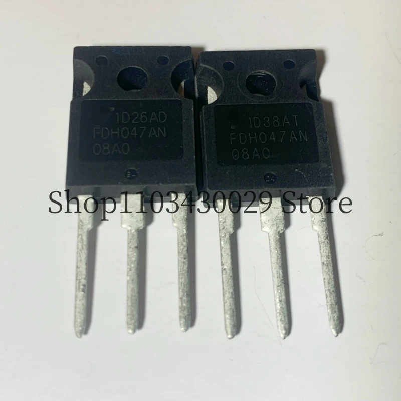 10Pcs Genuine FDH047AN08A0 FDH047AN TO-247 80A 75V MOSFET Field Effect Tube