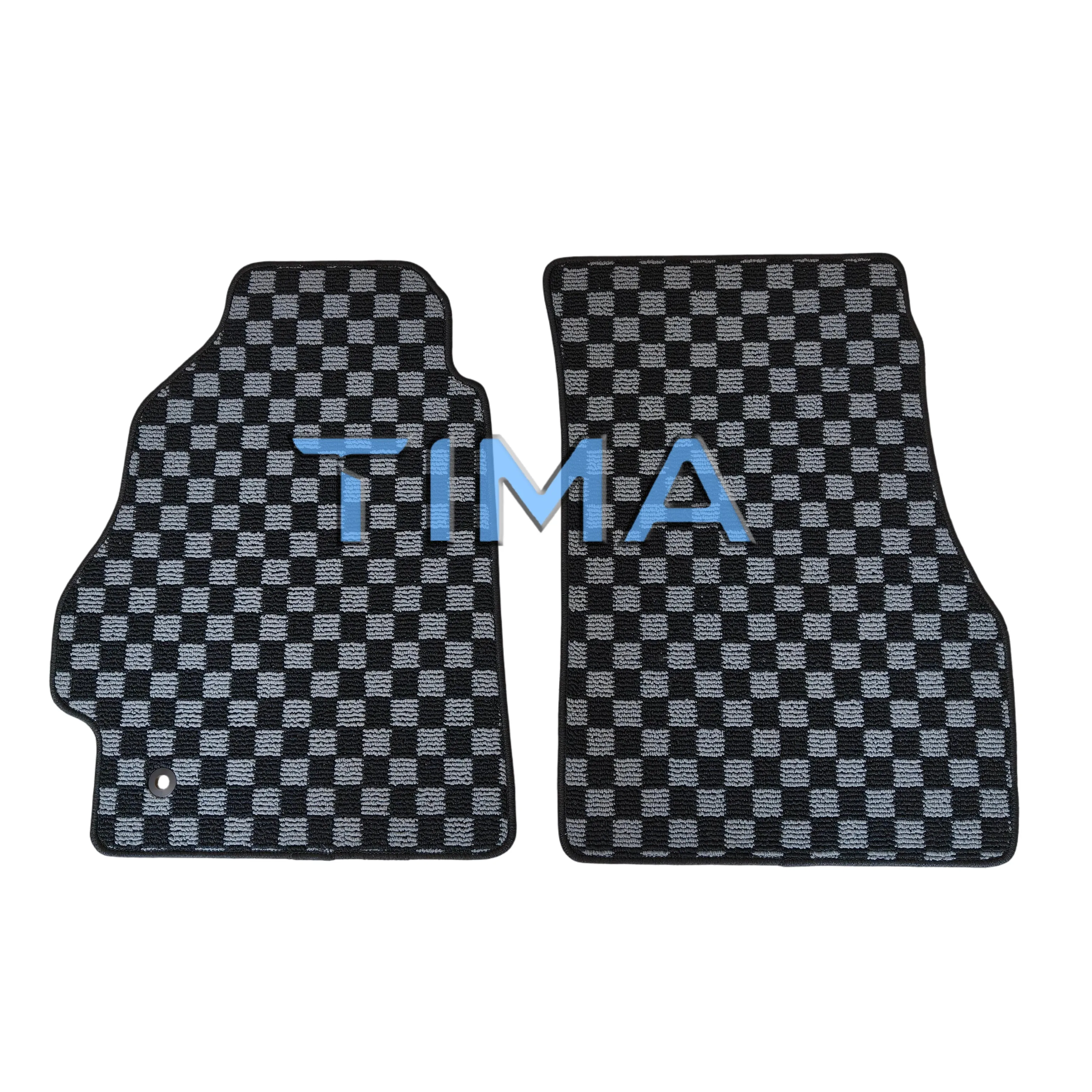 Dustproof and wear-resistant 2PCS Checkered Car Mats Set Car Carpet Sets For Toyota MRS MR2 Spyder SW30 00-06  LHD