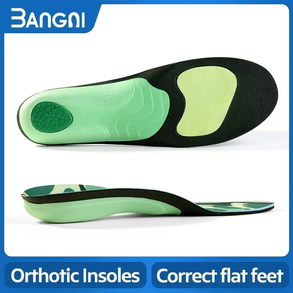 3ANGNI Running Insoles Shock Absorption Arch Support Orthotic Insole for Relief Flat Feet Plantar Fasciitis insert for Men Women