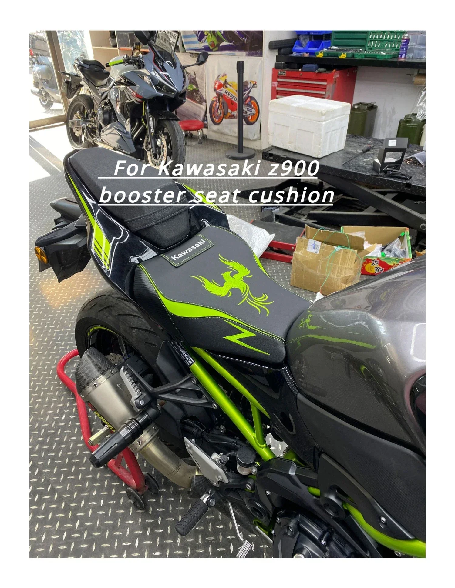 Voor Kawasaki Z900 aangepast met verhoogd zitkussen zacht en comfortabel leer waterdicht antislip Z900motoraccessoires