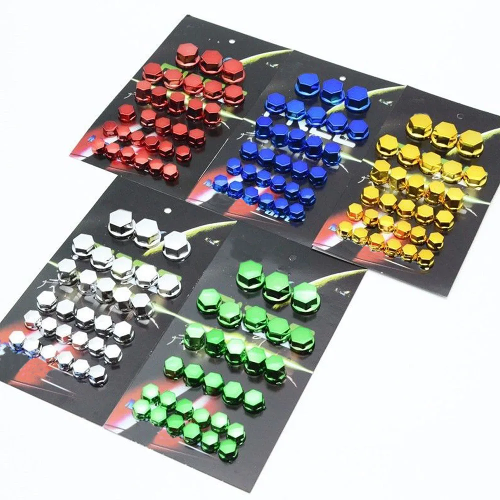 30pcs Universal Motorcycle Screw Cover Motorcycle Accessories Motorcycle Dustproof Decoration Covers for Yamaha Kawasaki Honda