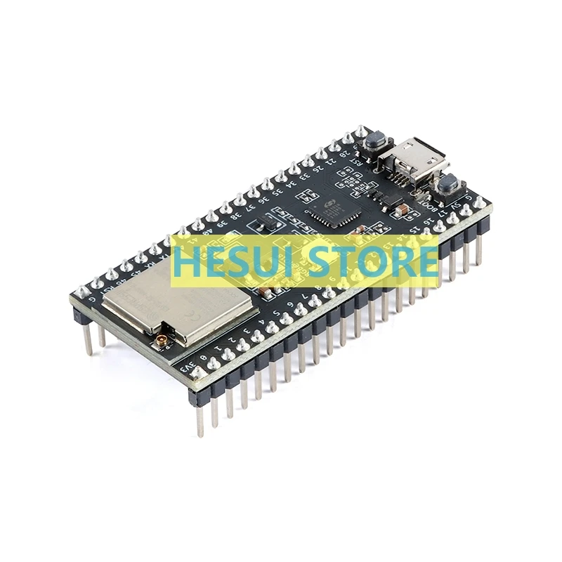 ESP32-S2-DevKitM-1U development board module is equipped with the ESP32-S2-MINI-1U module