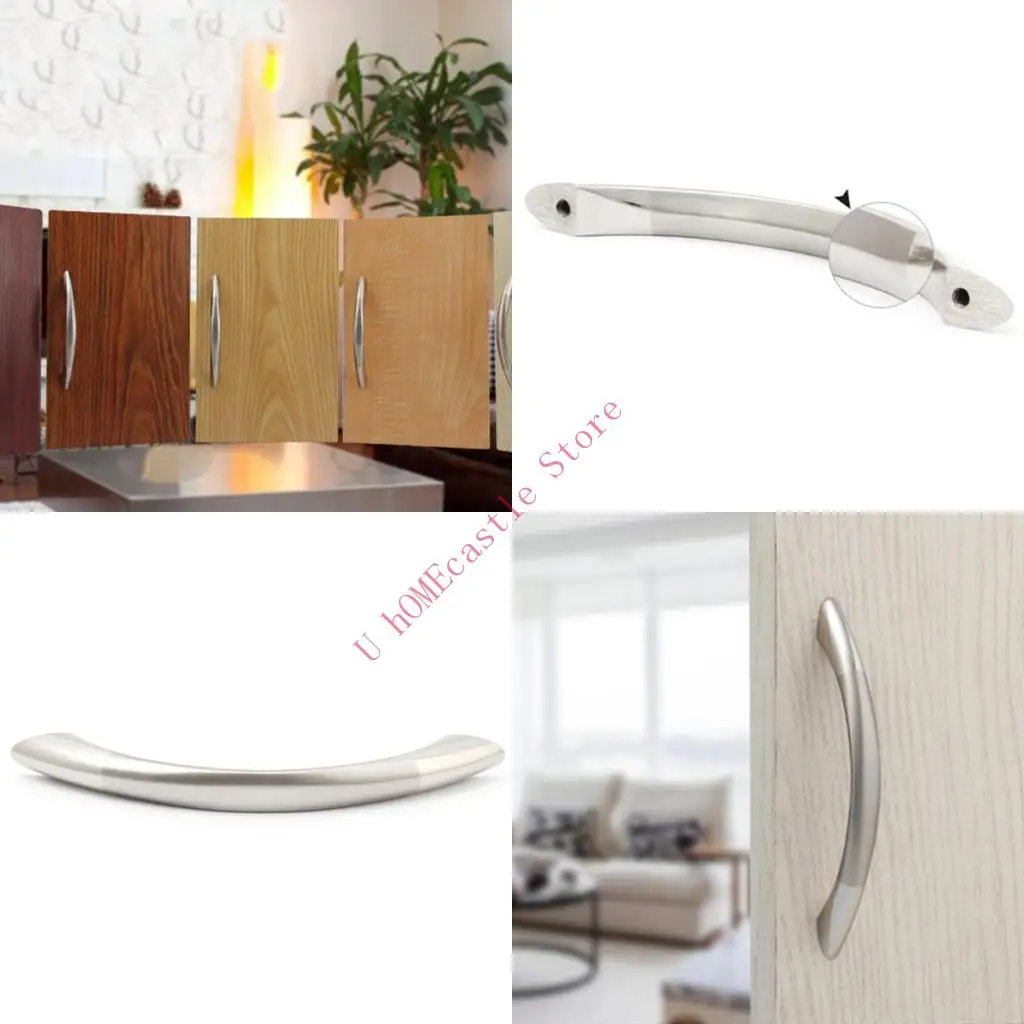 63HF Kitchen Cupboard Wardrobe Drawer Knob Pulls Cabinets Furniture Door Handles Knobs With Screws