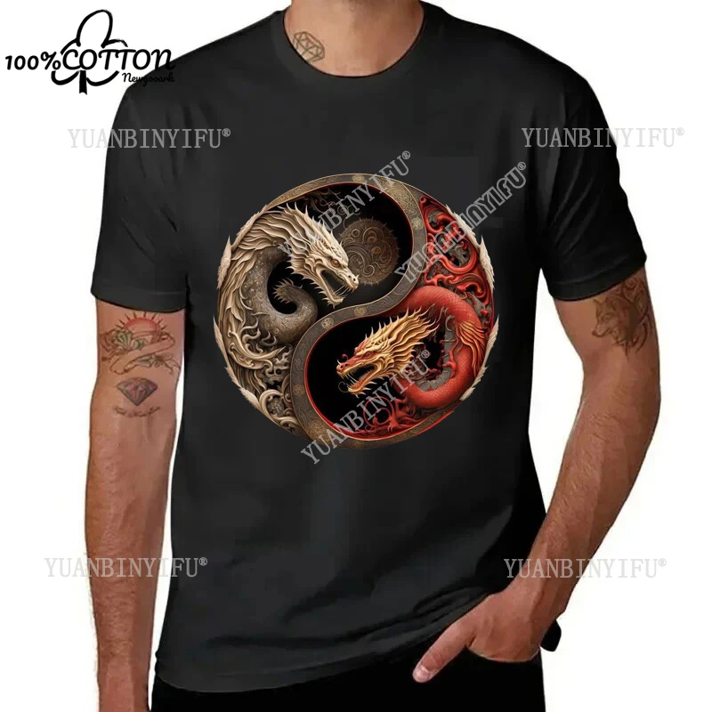 

Harajuku Classic Retro Style Nidhogg The Black Dragon Fierce Dragon Unisex Shirt Street Fashion Cotton T-Shirt