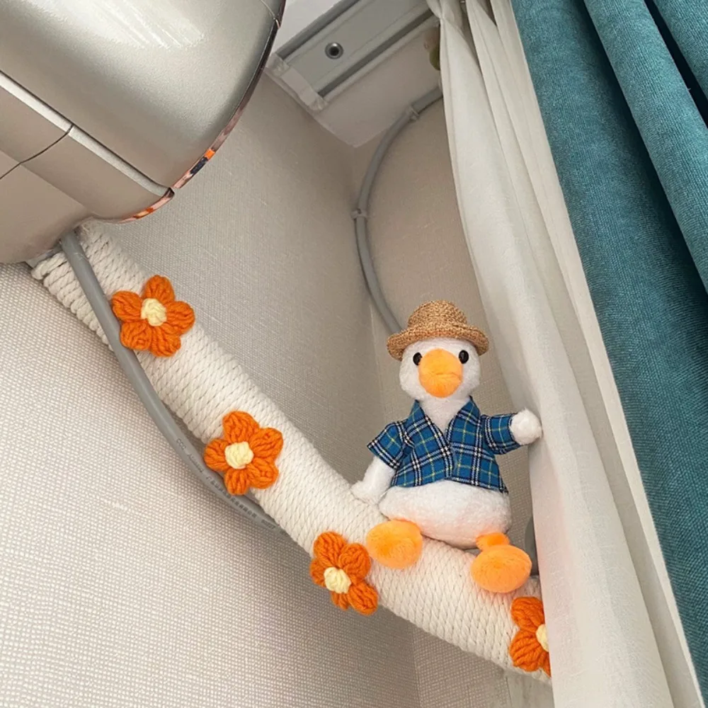 

Мультяшное украшение для трубы кондиционера, ручная работа, украшение для системы отопления утки/панды, хлопковая нить, ручная упаковка