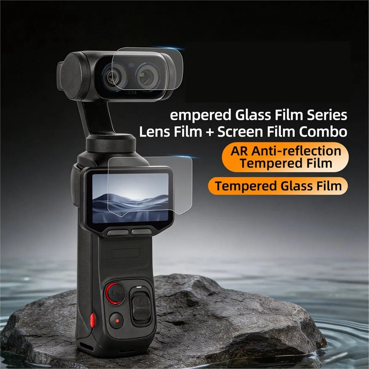 【New】Glass Screen Protector for Luna Ultra Ultra-Clear Glass Lens Screen Protector Film AR Anti-Reflective Film