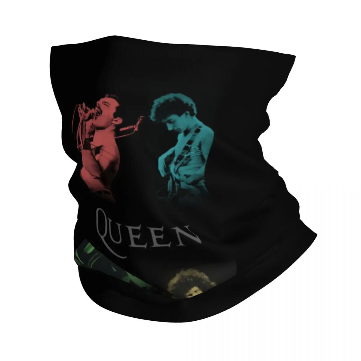 Queen Band Bandana Neck Cover Freddy Rock Band Balaclavas Face Mask Scarf Warm Headwear Outdoor Sports Unisex Adult Breathable