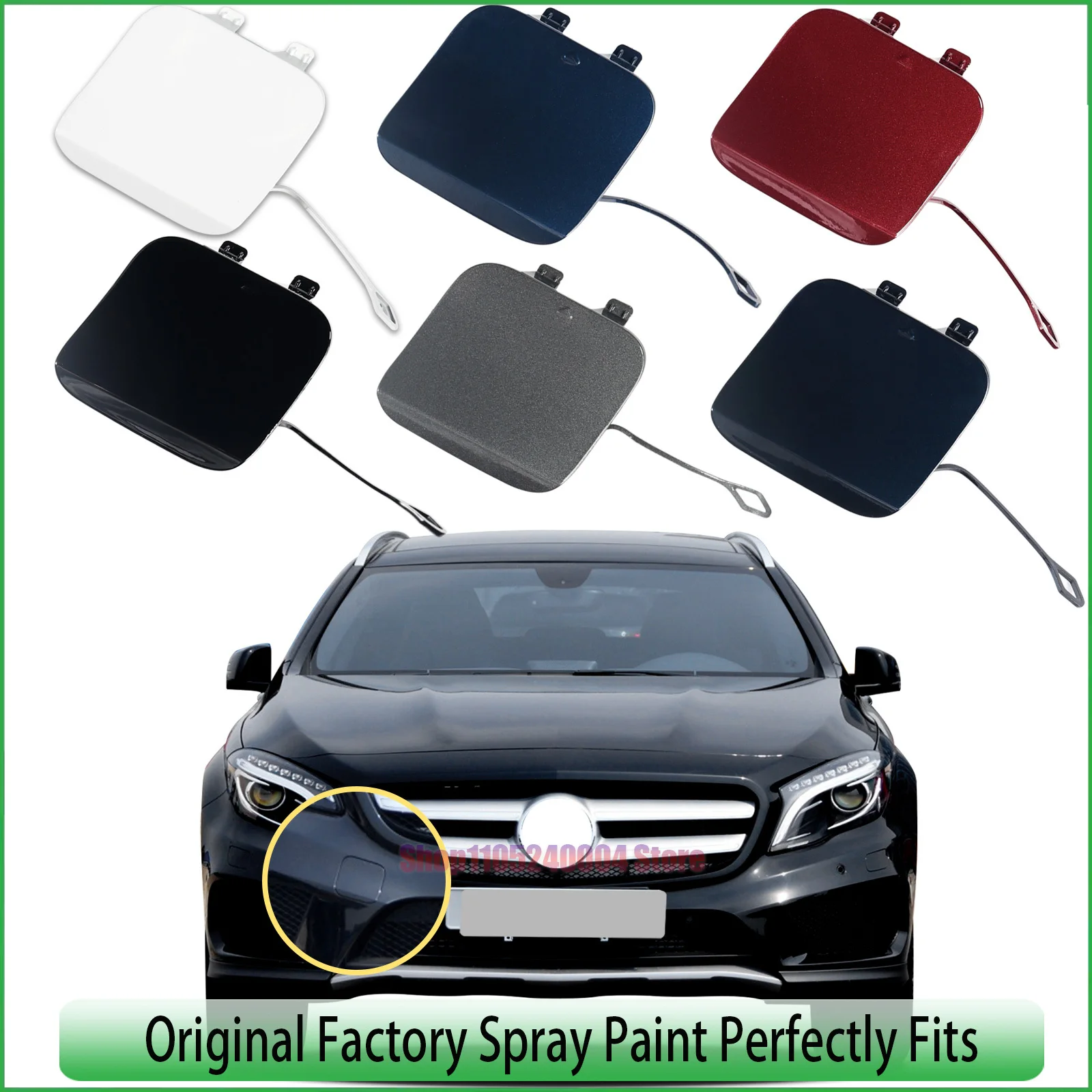 For Mercedes-Benz GLA GLA200 GLA250 Front Tow Hook Cover For All Models 2012-2016 AMG Line Package Part 1568854922