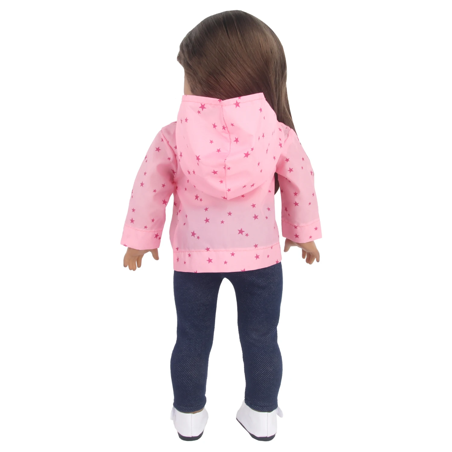 Cute Star Doll Accessories Clothes Set Sunscreen jacket+Pants Raincoat Set For 43cm Baby New Bron&18 inch American Doll,DIY Toy