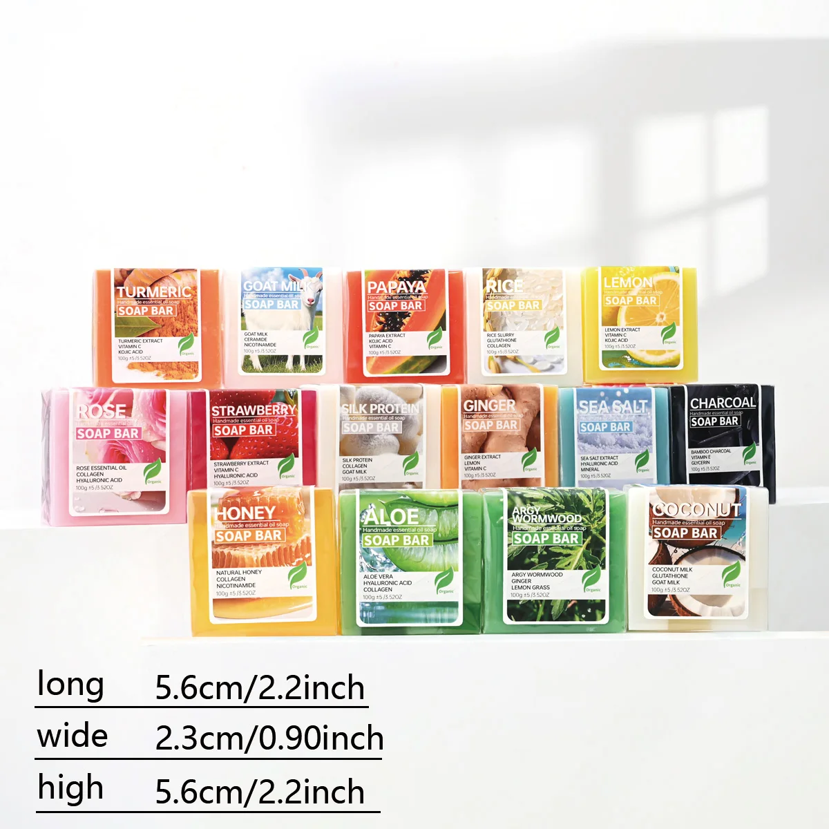 100 جرام A + مستخلص القهوة المغذي اليدوية الصابون التطهير العميق تبييض مع البابايا جوز الهند الأرز صابون حليب الماعز