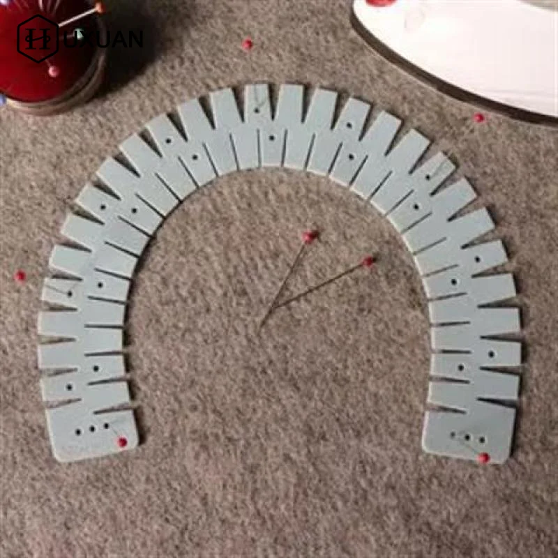 1pc Silicone Hemmer Flexible Sewing Tool Hem Ruler Sewing Auxiliary Tool With Marking Holes For Sewing Enthusiasts Gifts