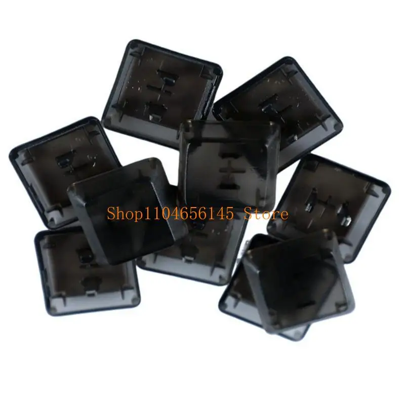 5asd 10/20PCS Tastenkappen 1U Standard transparente schwarze Tastenkappen verbessern Tippen für mechanische Tastaturen G813