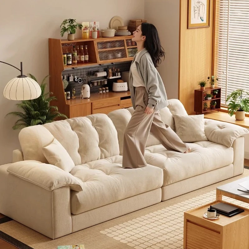 Modern Velvet Living Room Sofas Beige Designer Nordic Luxury Living Room Sofas Lounges Sectional Couch Wohnzimmer Furniture Home
