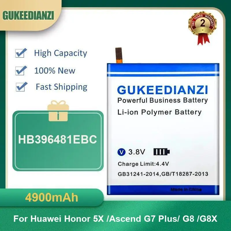 Аккумулятор для Huawei Honor 4A 3C 5X 6X 4X 50SE 9X 3X 50SE 8 60 Pro 50 20 Lite AL00 HB4342A1RBC HB474284RBC HB396481EBC HB396481EBC