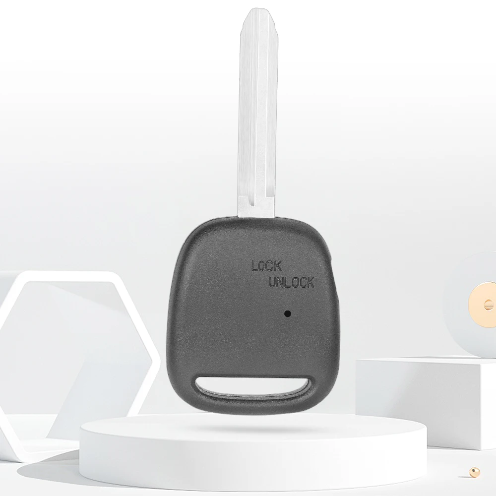 KEYECU-Tampa Shell Remoto Chave, 1 Caso Botão para Toyota Avensis, Previa, Tarago, Celica, Corolla, Camry, Echo Kluger, Lâmina TOY43