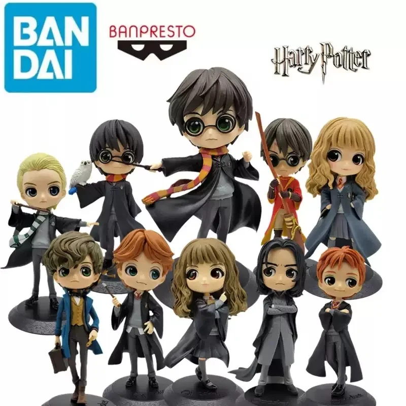 

Bandai Tamashii Factory Original In Stock Qposket Harry Hermione Ron Malfoy Snape Q Version Фигурка Модель Коллекция игрушек Подарки
